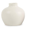 Ceramic Blossom Vase, Matte White