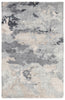 Glacier Handmade Abstract Gray & Dark Blue Area Rug