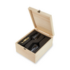 Crystal Bordeaux Glasses & Gold Corkscrew Gift Box Set