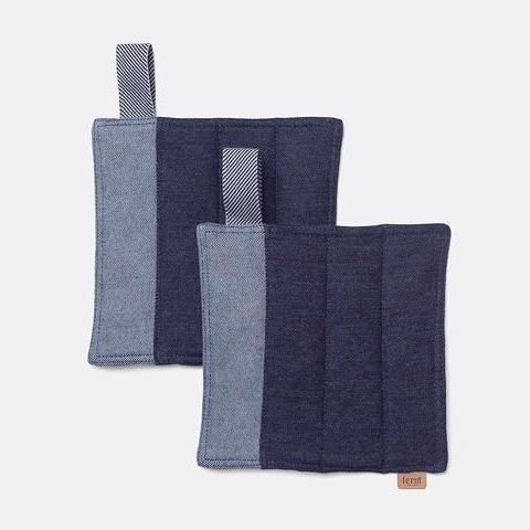 Denim Pot Holders in Blue