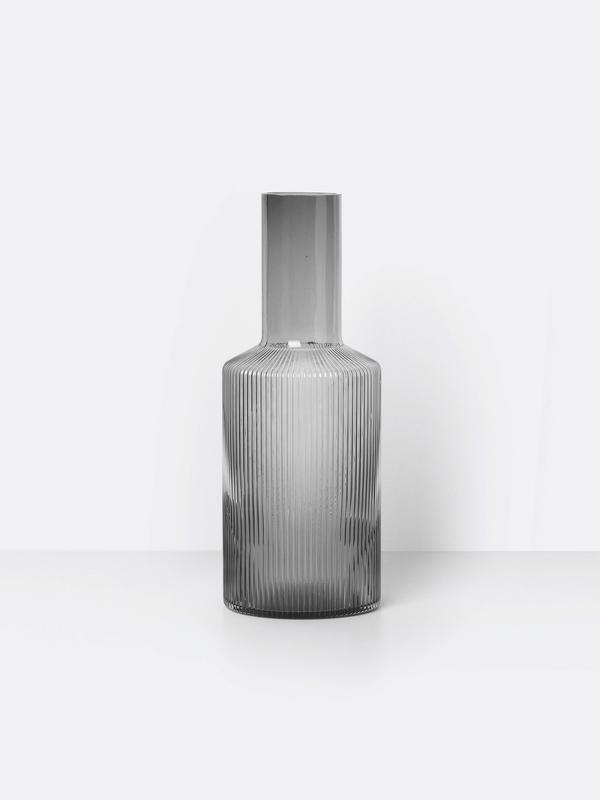 Ripple Carafe in Smoked Grey