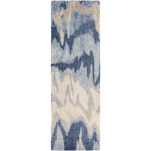 Gemini Rug in Neutral & Blue