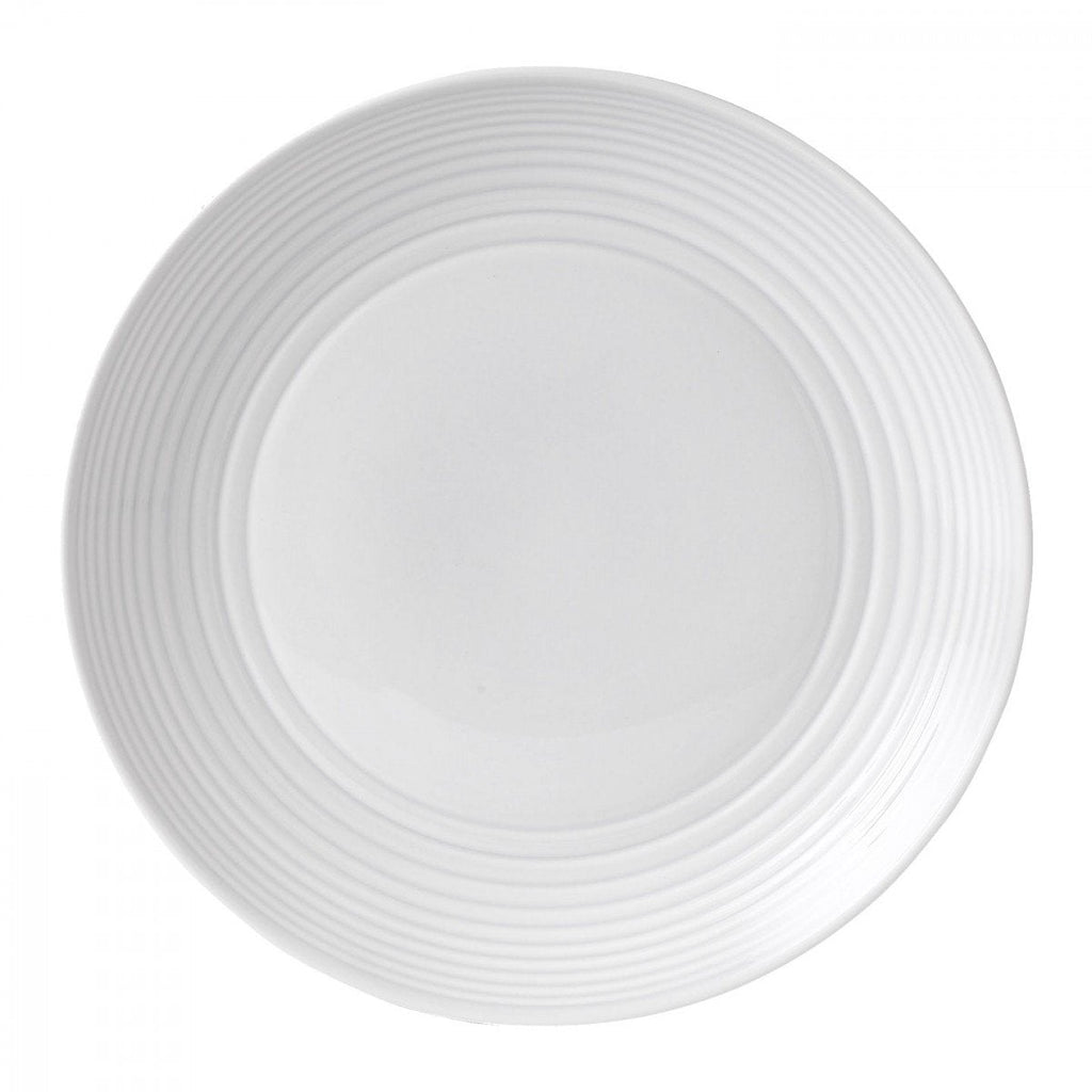 Maze White Salad Plate