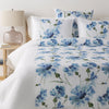 Gardenia Bedding in White & Pale Blue