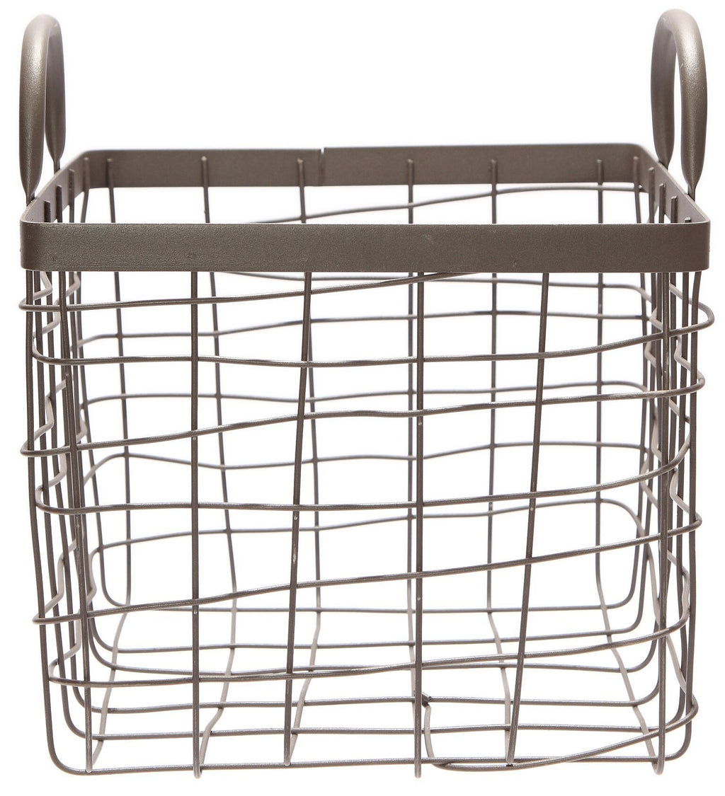 Square Basket With Handle - Medium