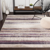 Cash Rug in Eggplant & Bright Blue