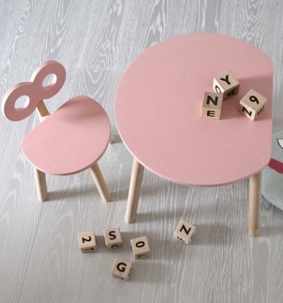 Half Moon Table in Pink