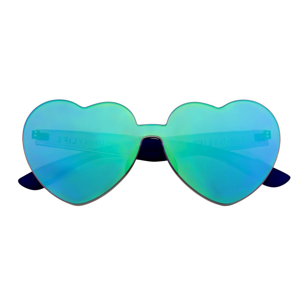 Heart Sunnies in Midnight Iridescent