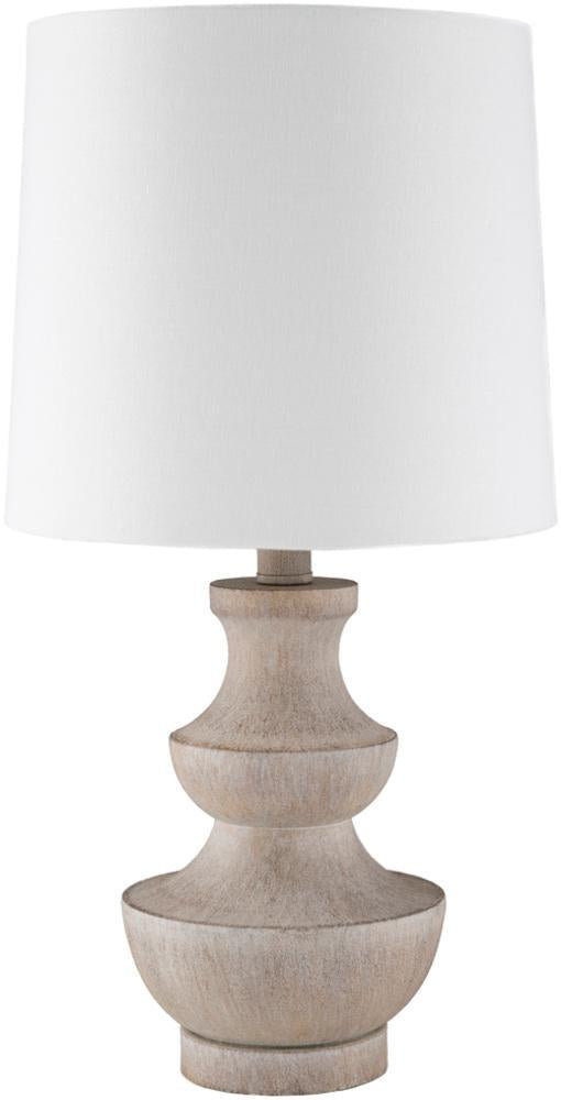 Heller Table Lamp in Camel & White