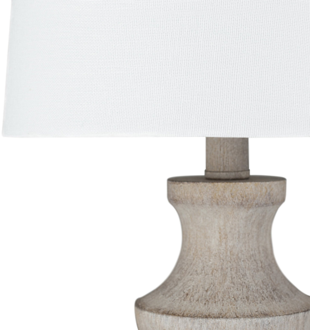 Heller Table Lamp in Camel & White