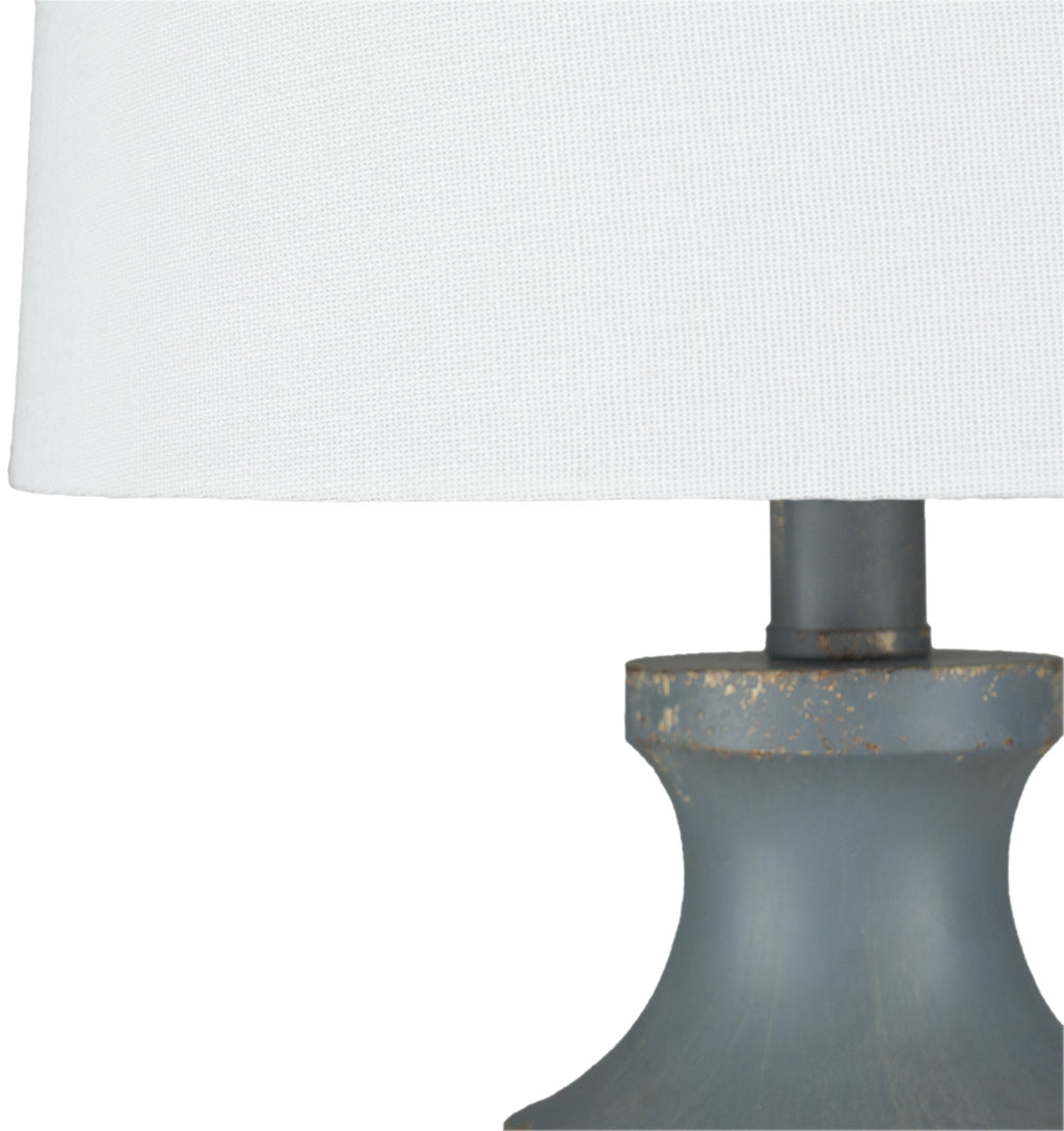 Heller Table Lamp in Sky Blue & White