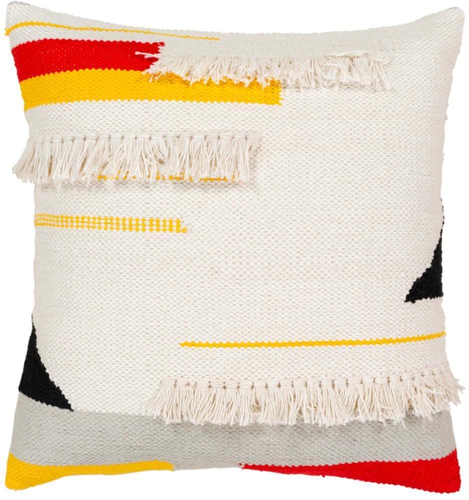 Harley Hand Woven Pillow in Cream