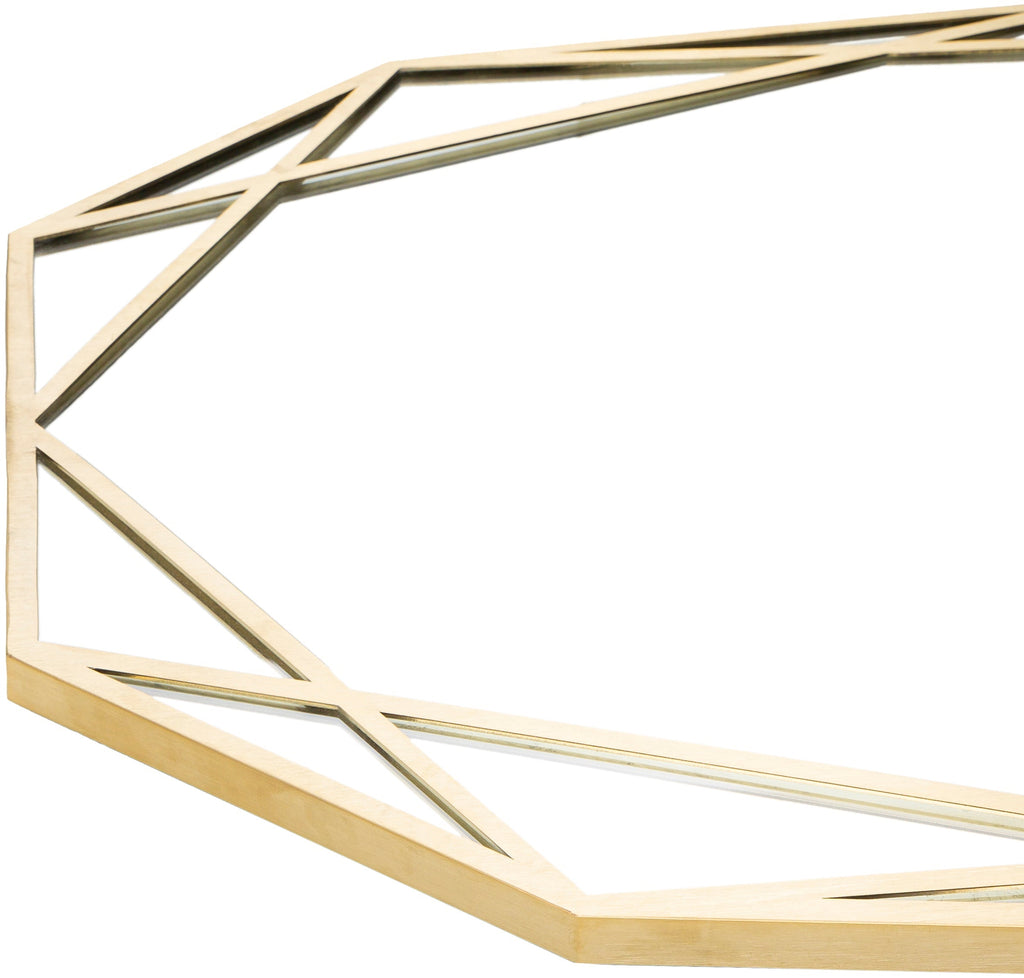 Huntley HUT-001 Novelty Mirror in Gold by Surya