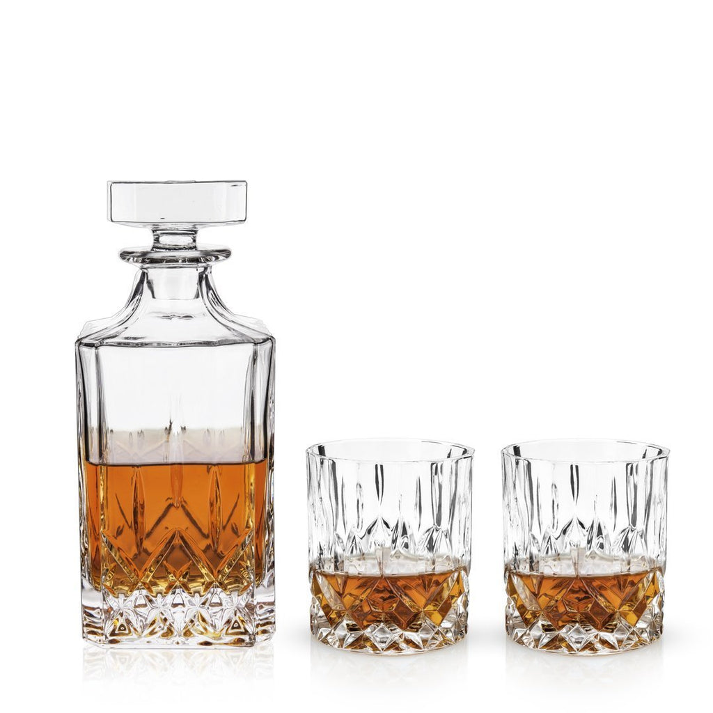 Admiral 3-Piece Decanter & Tumbler Set