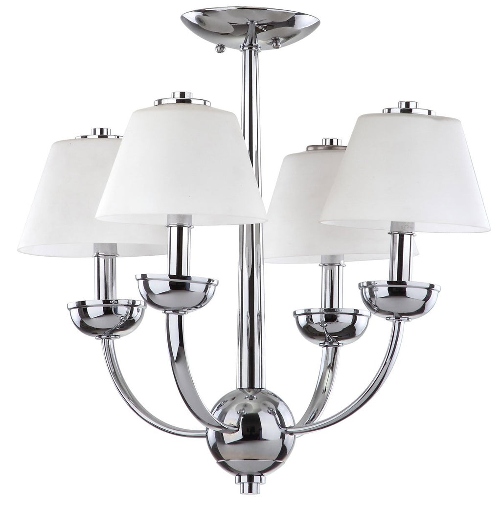 Yardley 4 Light Chrome 18.9 Inch Dia Chandelier