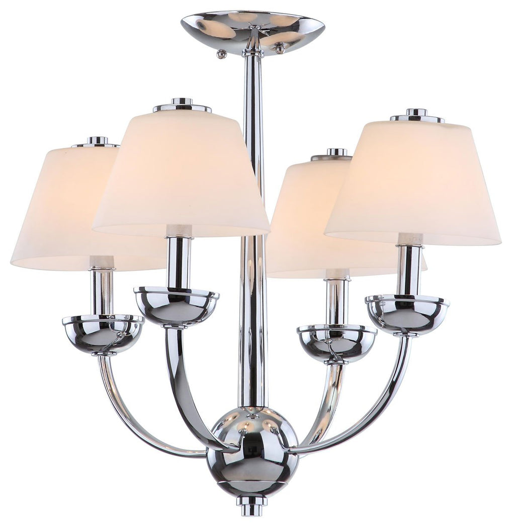 Yardley 4 Light Chrome 18.9 Inch Dia Chandelier