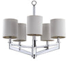 Axis 5 Light Chrome 26 Inch Dia Chandelier