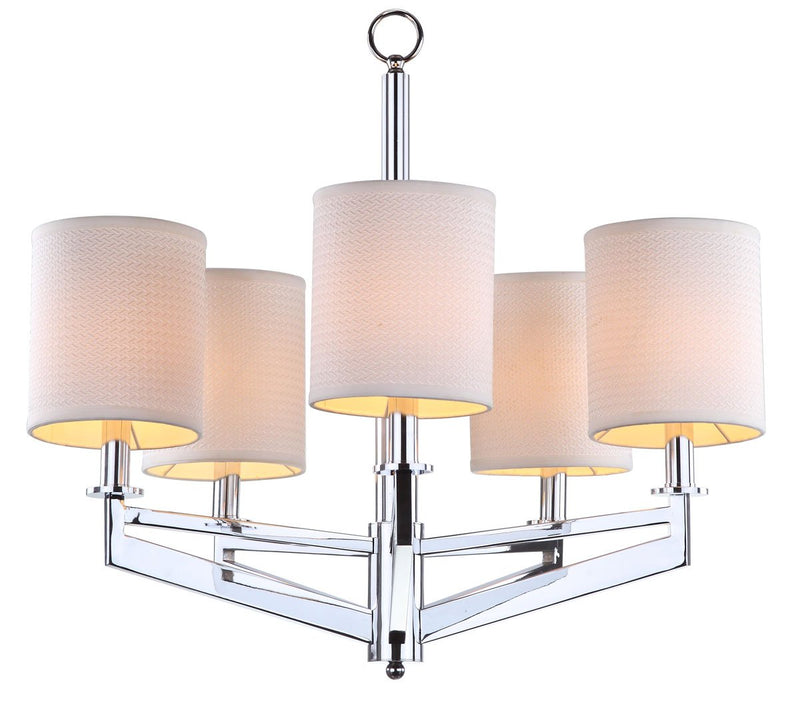 Axis 5 Light Chrome 26 Inch Dia Chandelier