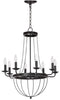 Abrham 8 Light 23 Dia Adjustable Chandelier