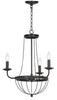 Jacques 3 Light 18 Dia Adjustable Chandelier