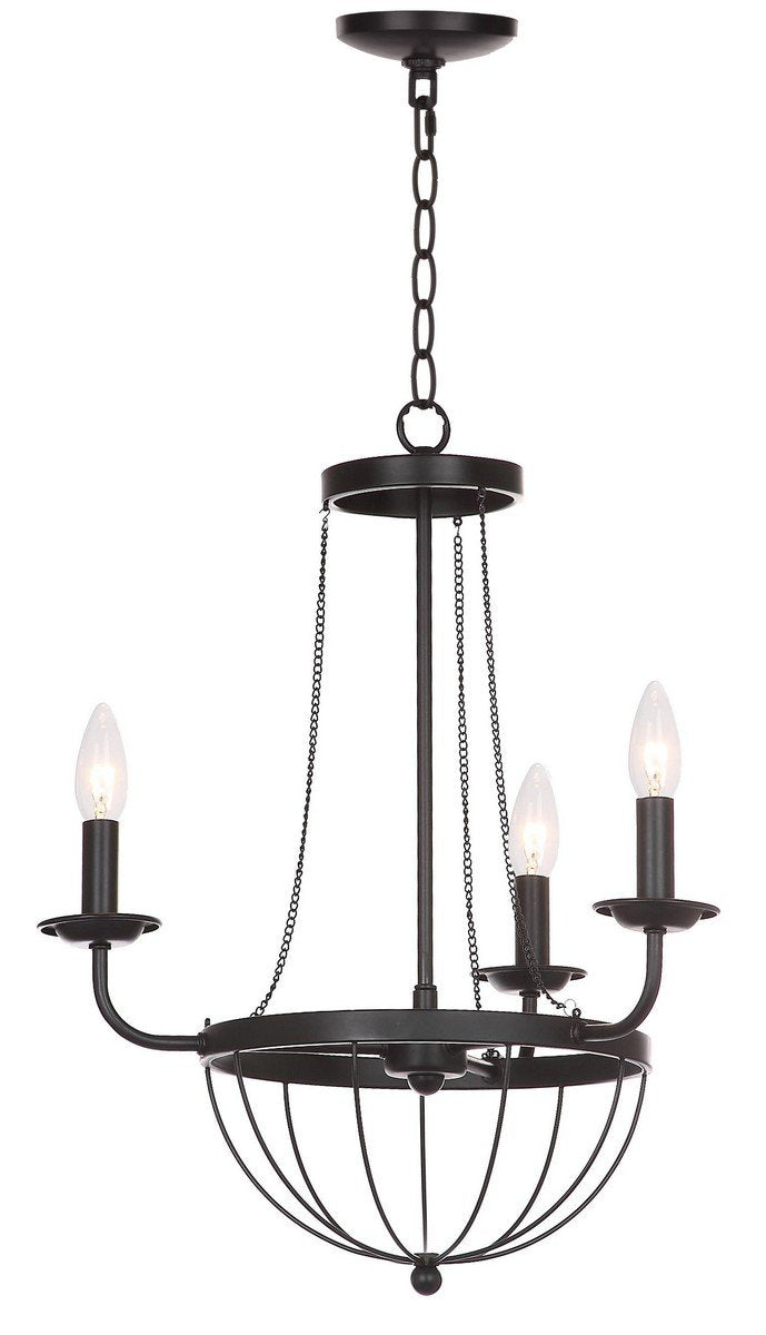 Jacques 3 Light 18 Dia Adjustable Chandelier