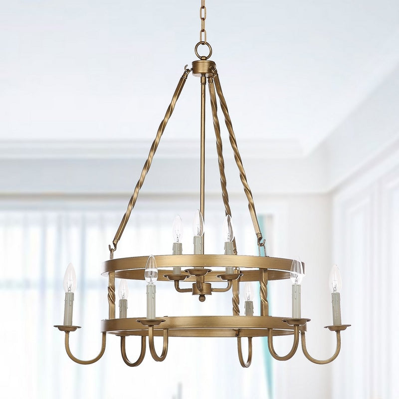 Crowley 9 Light 31-Inch Dia Adjustable Chandelier