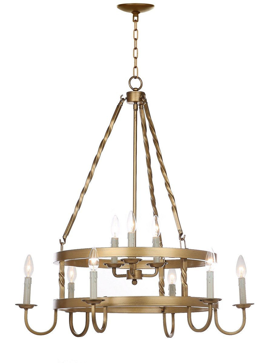 Crowley 9 Light 31-Inch Dia Adjustable Chandelier