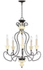 Hanna 5 Light 24-Inch Dia Adjustable Chandelier