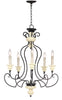 Hanna 5 Light 24-Inch Dia Adjustable Chandelier