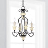 Wilber 4 Light 13.5-Inch Dia Adjustable Chandelier