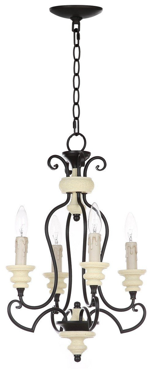 Wilber 4 Light 13.5-Inch Dia Adjustable Chandelier