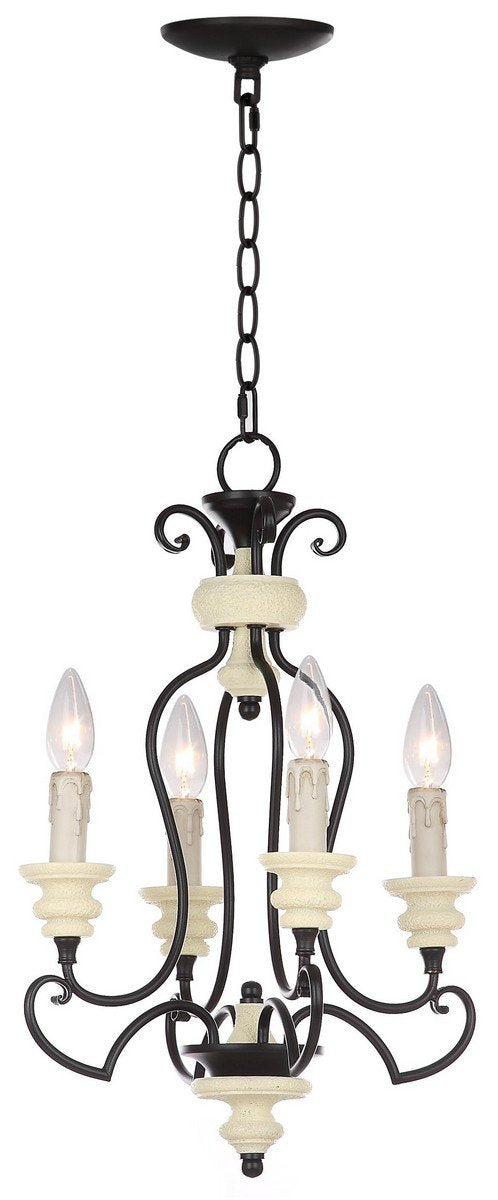 Wilber 4 Light 13.5-Inch Dia Adjustable Chandelier