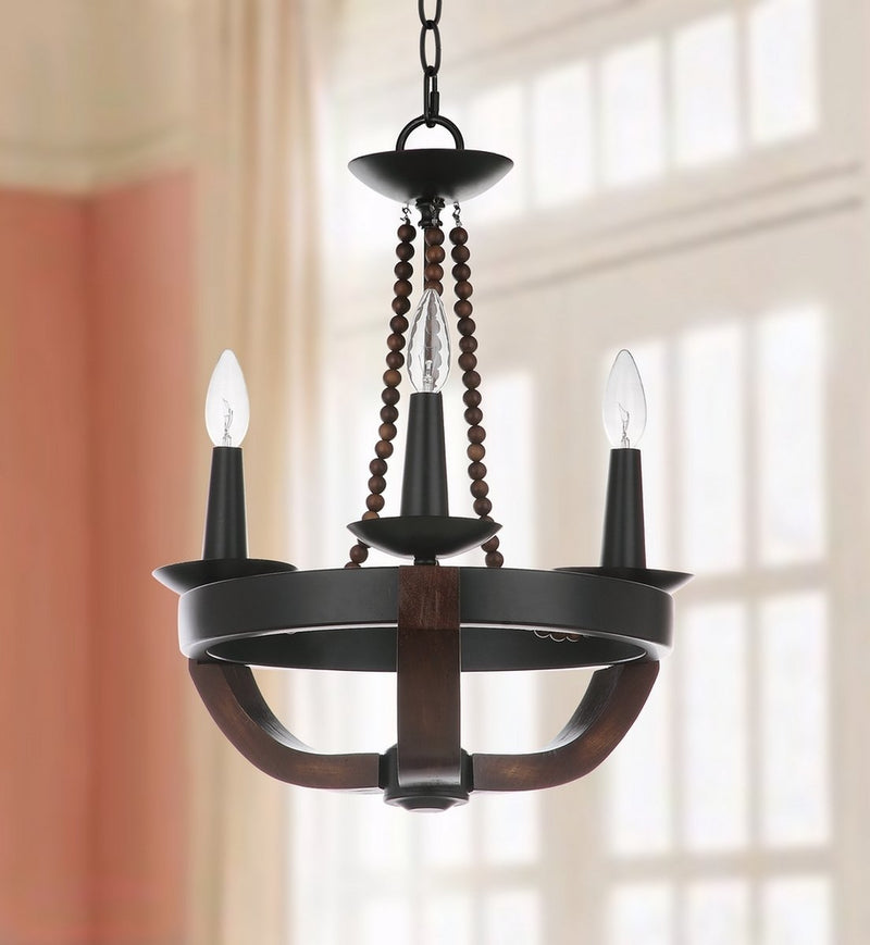 Lucero 3 Light 17.5-Inch Dia Adjustable Chandelier