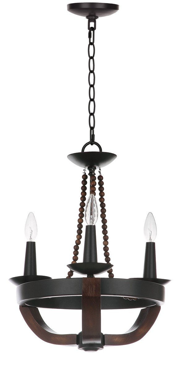 Lucero 3 Light 17.5-Inch Dia Adjustable Chandelier