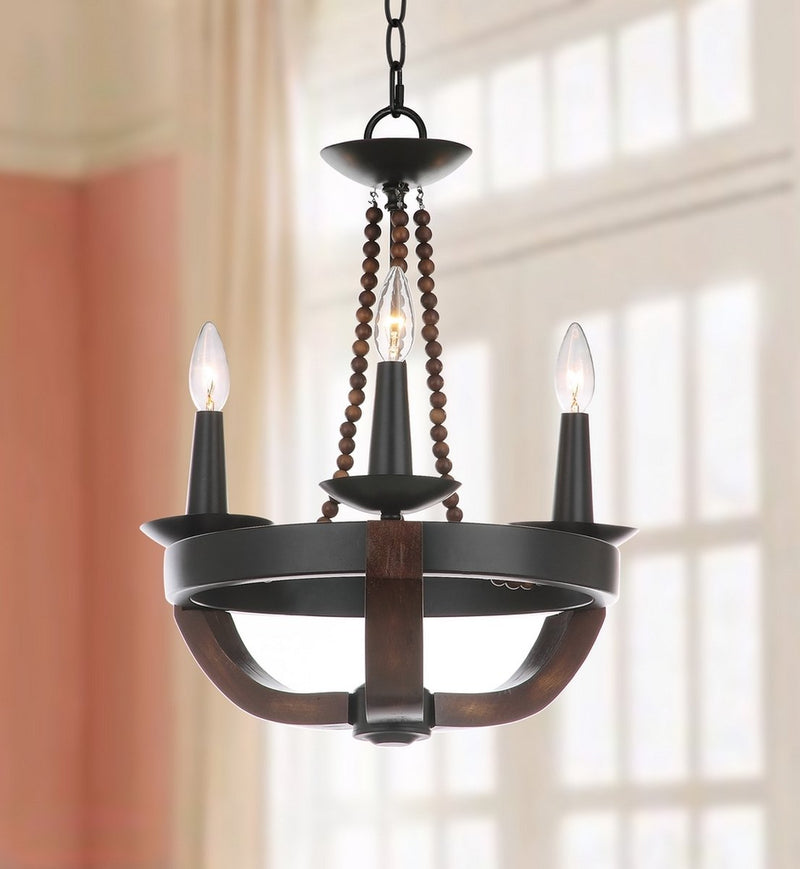 Lucero 3 Light 17.5-Inch Dia Adjustable Chandelier