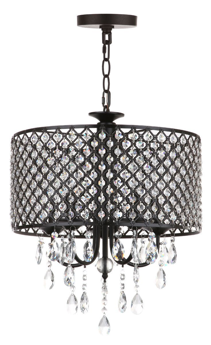 Axel 5 Light Black 17 Inch Dia Adjustable Chandelier