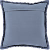 Lola 20 x 20 Block Print Pillow in Cream and Navy Blue