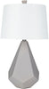 Enigma Table Lamp in Medium Gray & White