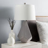 Enigma Table Lamp in Medium Gray & White