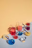 Magaluf Glass w/ Straw in Various Colors - Set of 2