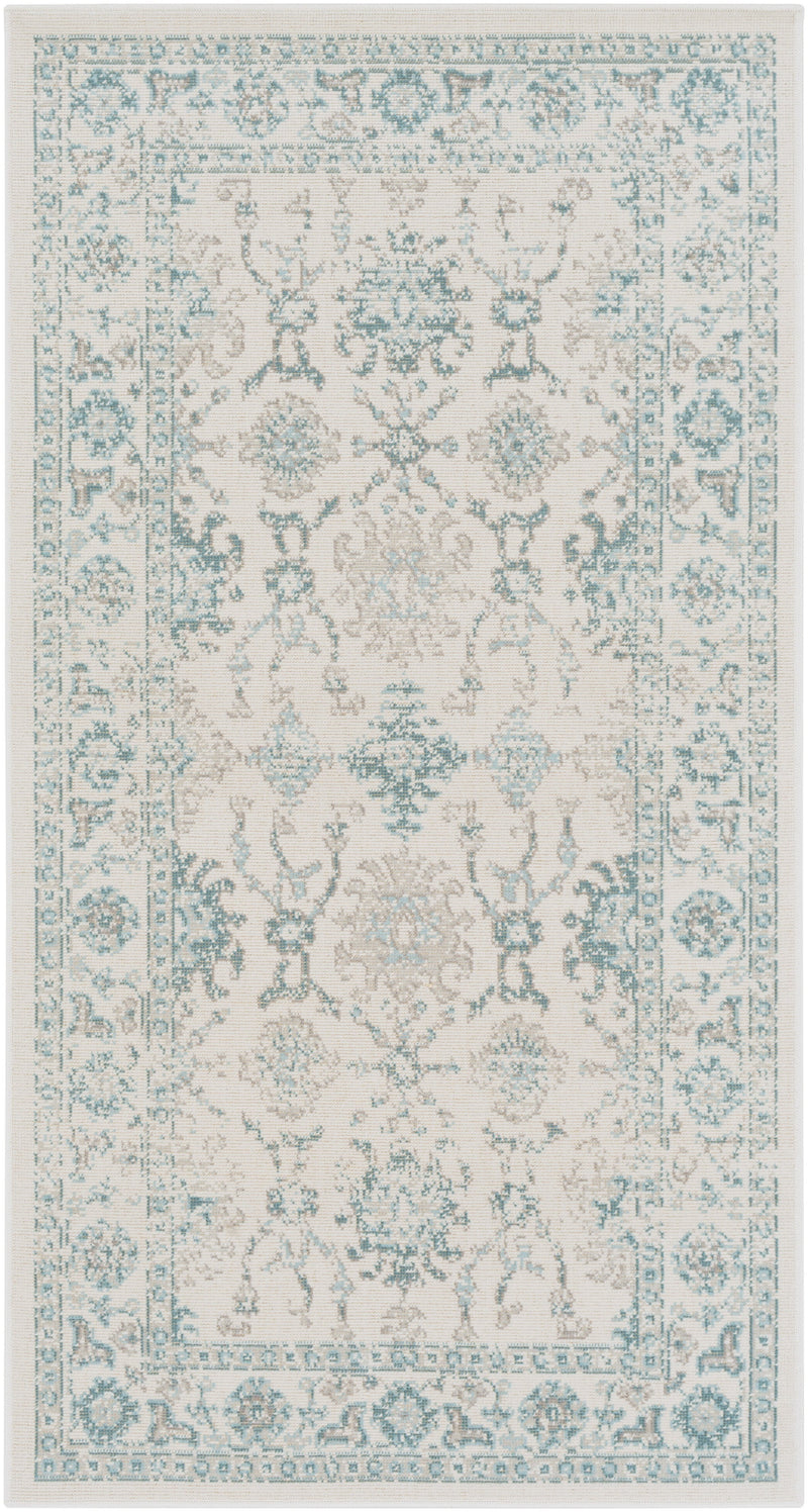 Mavrick Rug in Beige & Teal design by Surya