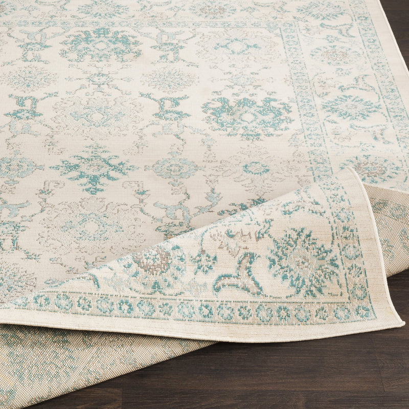 Mavrick Rug in Beige & Teal design by Surya