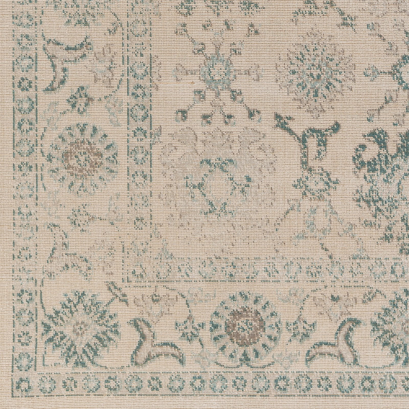 Mavrick Rug in Beige & Teal design by Surya