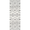 Moroccan Shag Rug in White & Black