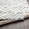 Moroccan Shag Rug in White & Black