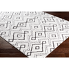 Moroccan Shag Rug in White & Black