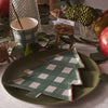 Green Gingham Tree Partyware