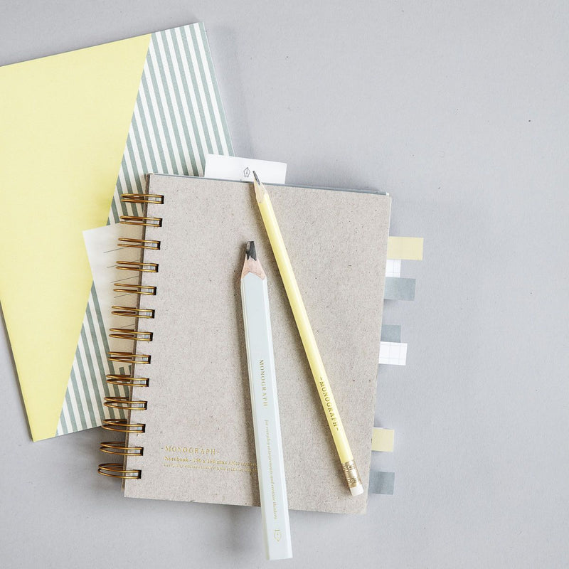 Tab Notebook, Grey in Various Sizes