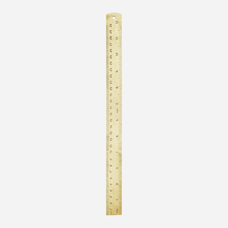 Ruler, Brass in Various Sizes