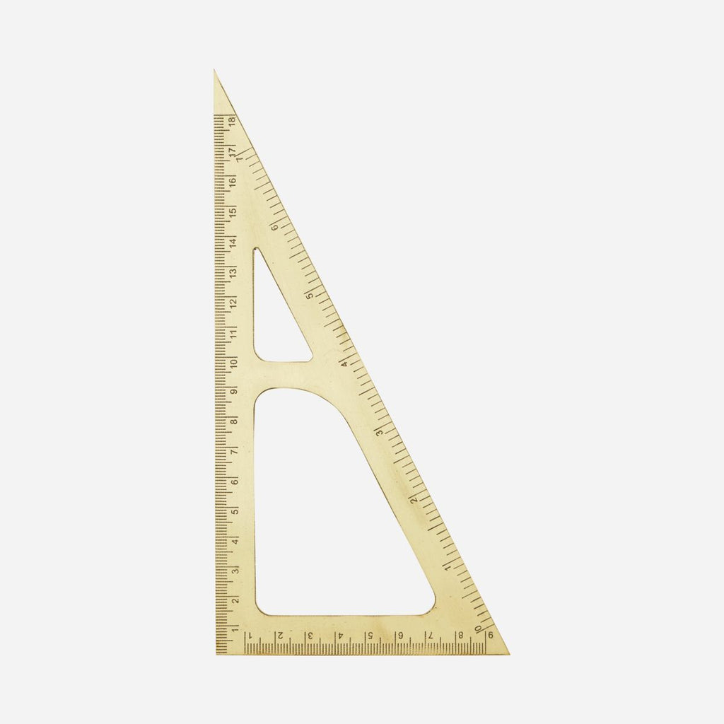 Triangle Ruler, Brass